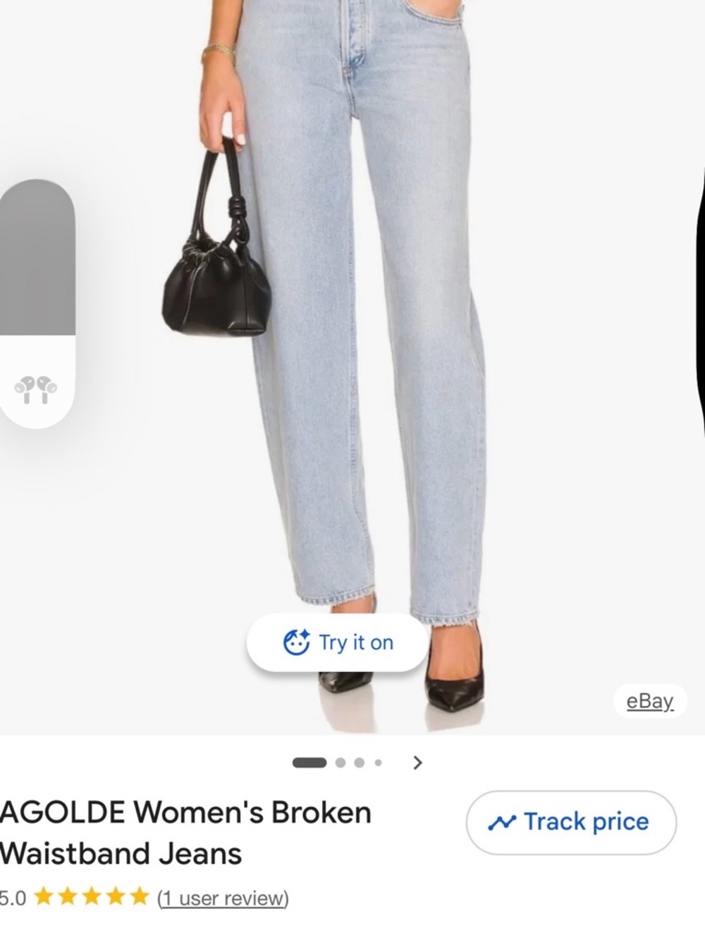 Agolde Light Blue Straight-Leg Jeans
